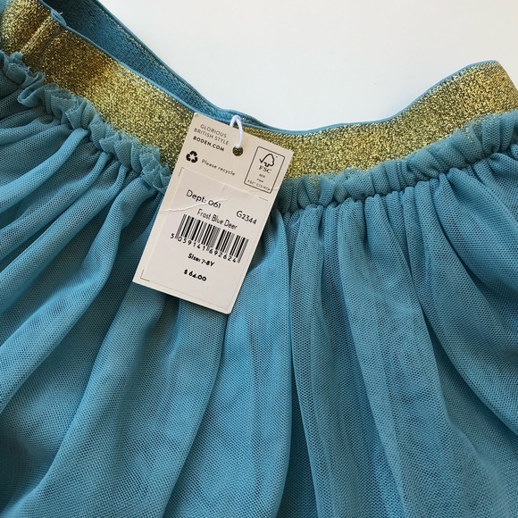 🌸SOLD🐣 HTF NWT mini boden Sequin Appliqué Tulle Skirt - Picture 10 of 15